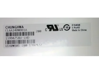 

CLAA140WB01A LCD Laptop Screen 1366*768 40 Pins LED Screen Good Quality For sony vaio vpcca