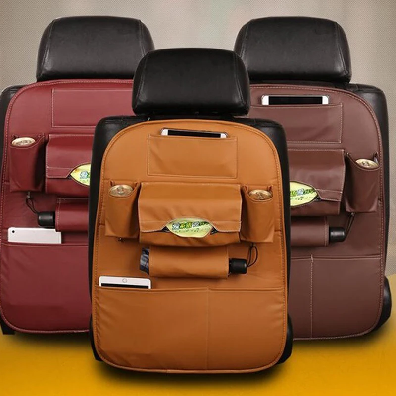 2018 New Car seat storage bag Hanging bags car seat back bag Car child
