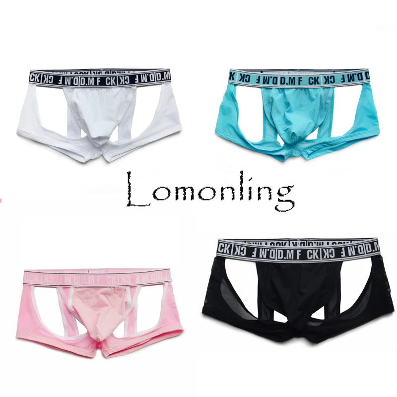 Lomonling Sexy Mens Backless Underwear Penis Jock Strap Man G-Strings Gay Men Underwear shorts Men Underpants Panties