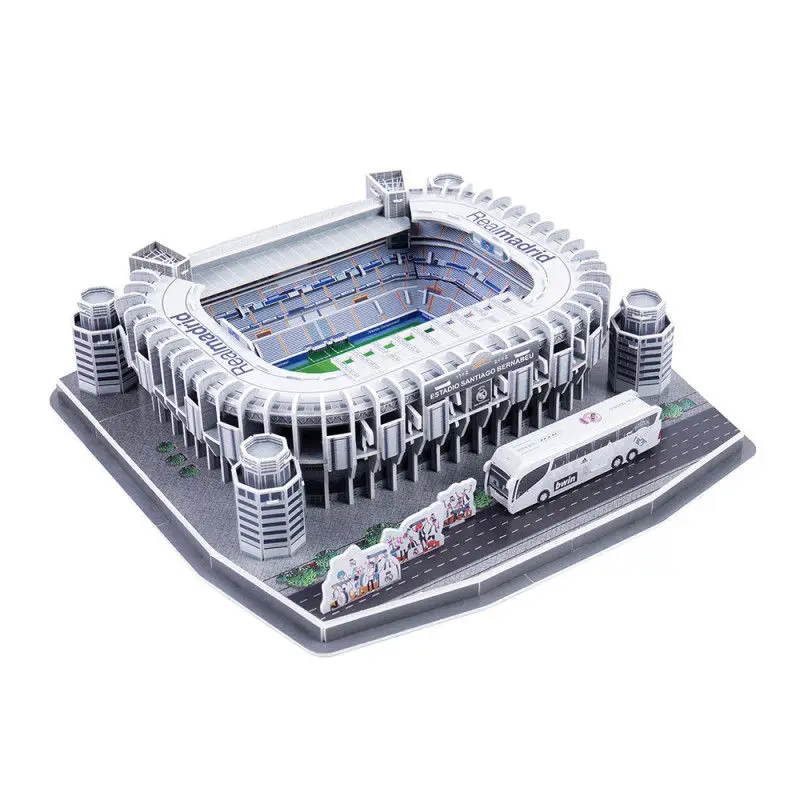 

Real Madrid 3D Puzzle Model Estadio Santiago Bernabeu Stadium Present Gift Boxed Assembled Building Toys For Children