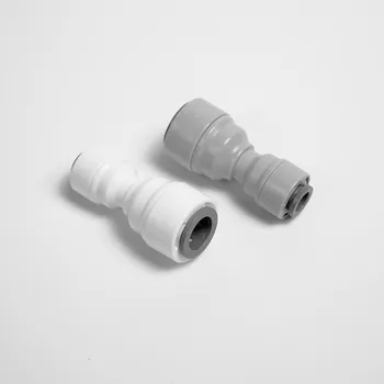 

POM Straight quick attach connector 1/4" to 3/8" PE pipe union connector lock clamp free for Water purifier water dispenser