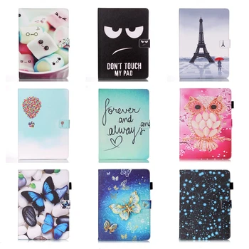 

Cat Eye Tower Pattern PU Leather Flip Case For Samsung GALAXY Tab 4 10.1 SM-T531 T530 T531 T535 Tablet Case Cover 10.1 inch