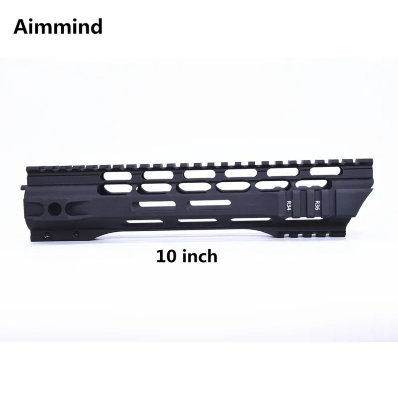 10 дюймов MLOK handguard Free Float Super Slim ar 15 Handguard Quad Rail для M4 M16 | Спорт и развлечения