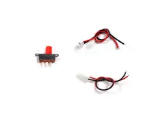 Power switch for all Heng Long 1:16 1/16 rc tanks,2 ports single head cable & main power ON/OFF switch with cable