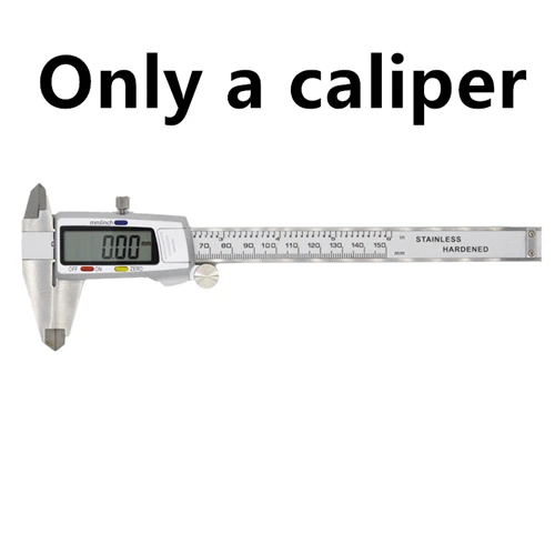 only a caliper Цифровой штангенциркуль из нержавеющей стали 6 дюймов 0-150 мм измерительный инструмент металлический штангенциркуль микрометр Электронный штангенциркуль - Цвет: only a caliper