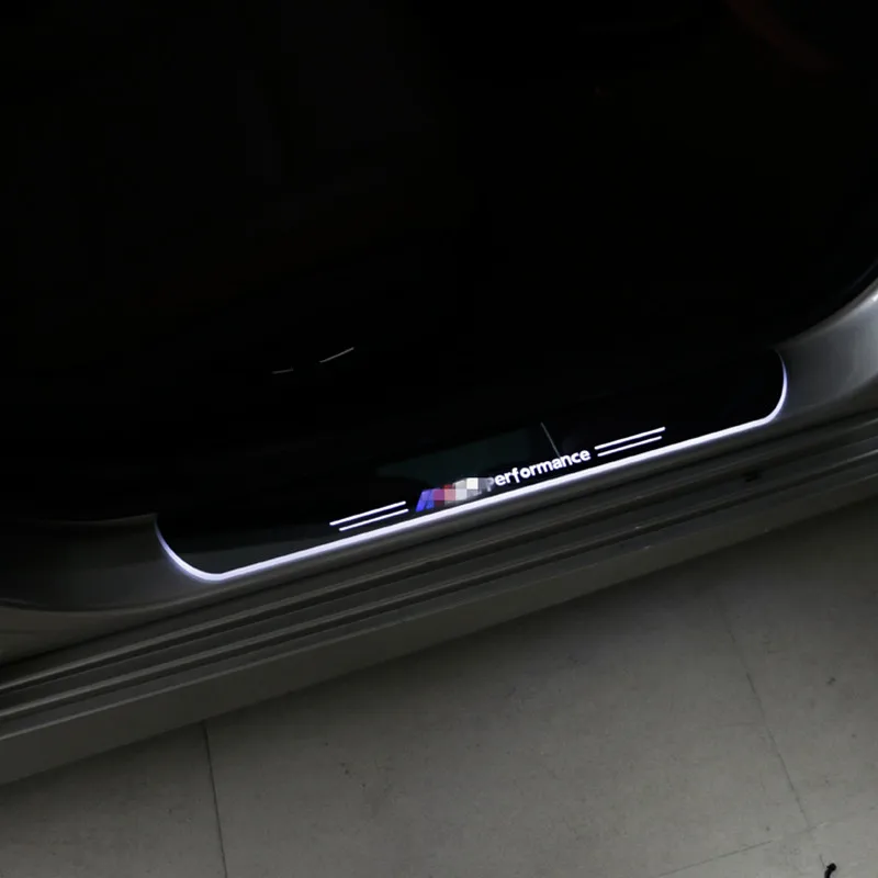 2x пользовательские привело Бег автомобилей Декоративные аксессуары порога Накладка Добро пожаловать педали для BMW X1 E84 от 2011