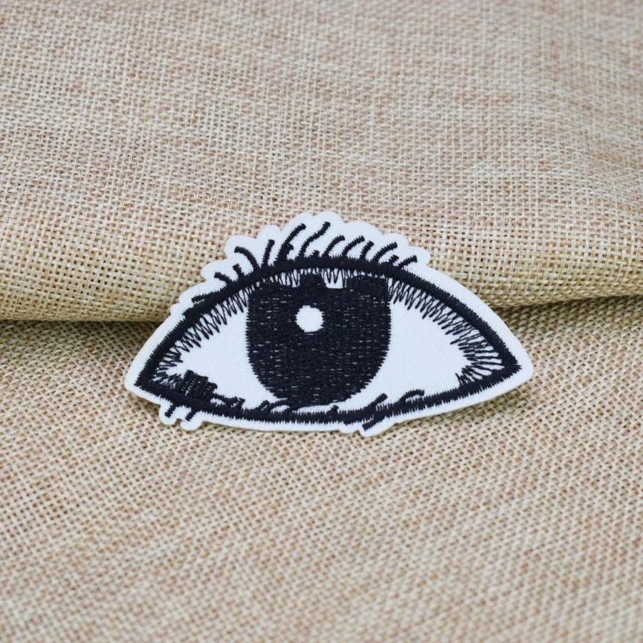 10 шт. нашивки с вышивкой черные глаза|embroidered patch|patches for clothing ironpatches |