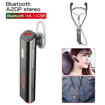 

2 in 1 VICLOOK Wireless Bluetooth Earphone Single Ear TWS Headphone V4.1+CSR Stereo High-Tech Bluetooth Headset with Storage Bag