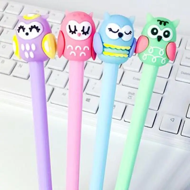 

1pcs Owl Gel Pen Cute Stationery 0.5mm New Student Writing Pens Black Gel Pens Novelty Kawaii Pen Kawaii School Supplies