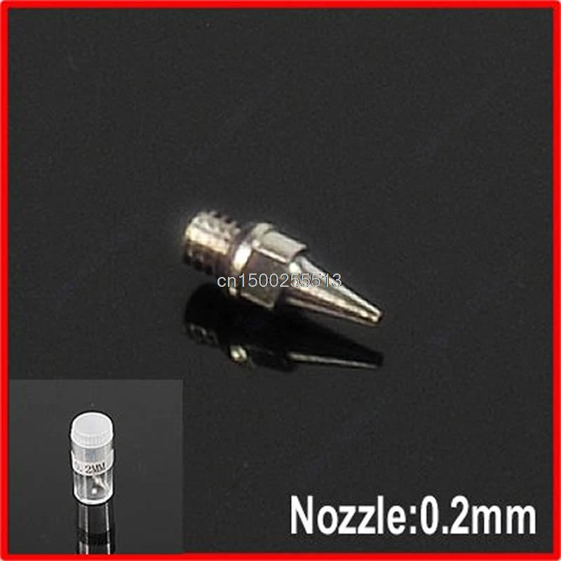 

1PC New Airbrush Accessories Machine part Nozzle 0.2 mm Replacement with Bottle