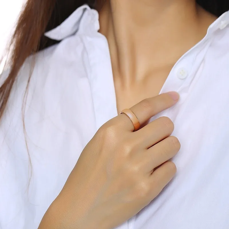 Классические обручальные кольца для мужчин и женщин 6 мм полированная нержавеющая сталь обручальные унисекс повседневные аксессуары