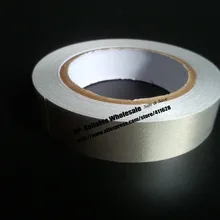 1х 35 мм* 20 метров Серебряная односторонняя клейкая проводящая ткань клейкая лента для сотового телефона планшета EMI экранирование