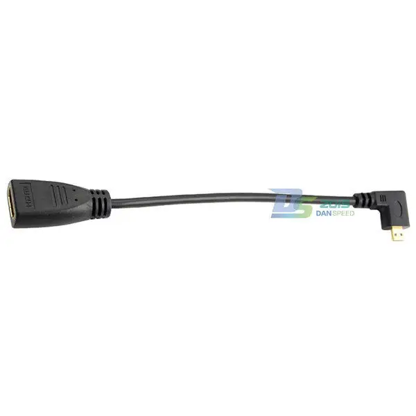 Danspeed 6 в 15 см HDMI женщина к micro D HDMI Мужской право адаптер Угловой кабель для HDTV