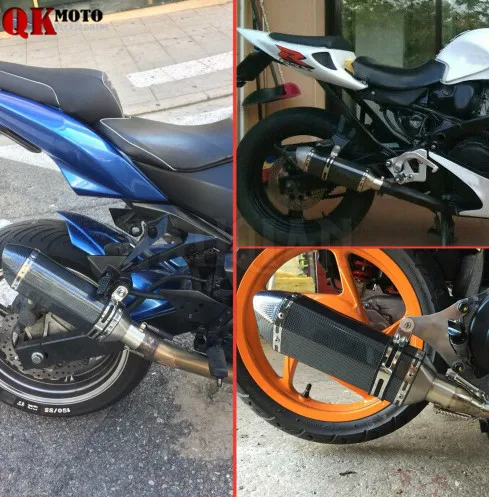 

FOR HONDA CBR125R CBR300R CB300F CBR500R CB500F/X CBF1000 36-51MM Motorcycle Exhaust Muffle Pipe Stainless Steel Exhaust Pipe
