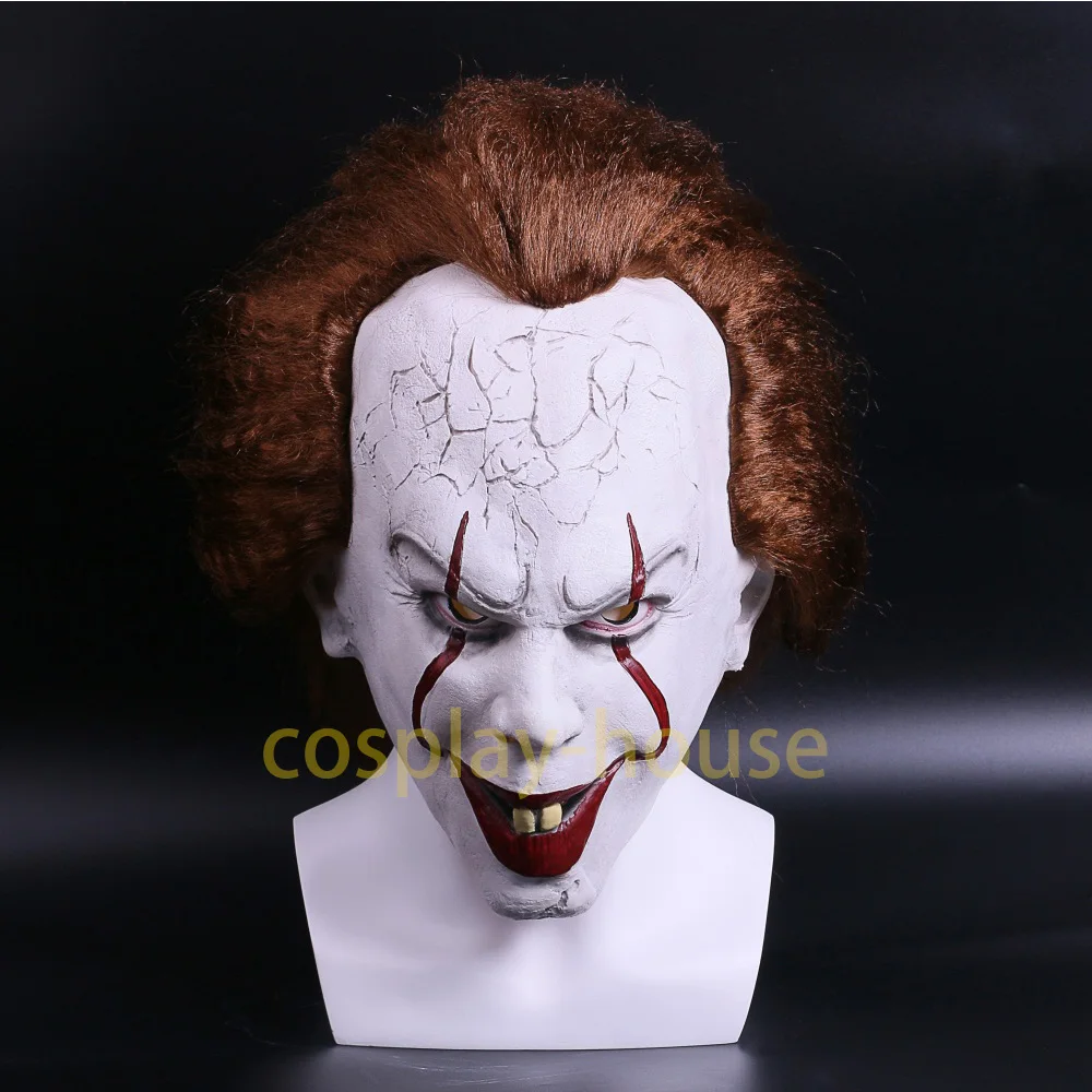 2017 Movie Stephen King's Pennywise Clown Joker Mask Tim Curry Horrible Halloween Party Cosplay Masks Mask Clown Latex Mask (1)
