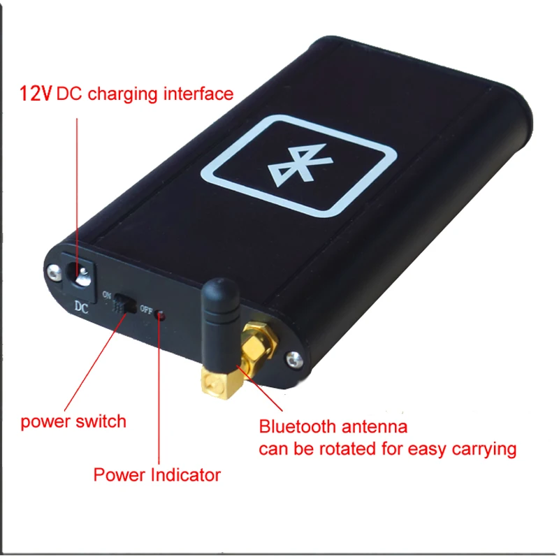 APTX HD CSR8675 Bluetooth 5.0 Audio Received Wireless PCM5102 DAC Decoder 24bit Adapter headphone amplifier with battery in case