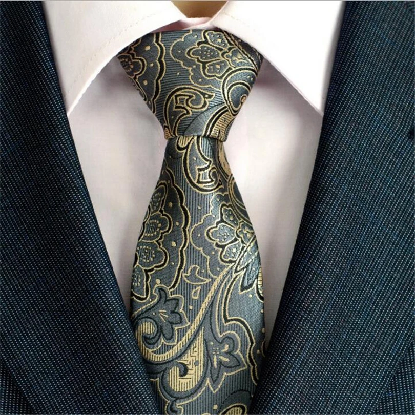 Vintage Classic Paisley Ties For Men 100% Silk Formal Business Banquet ...