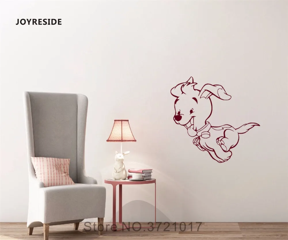 JOYRESIDE Dog Wall Animal Decal Vinyl Sticker Decor Home Kids Children Living Room Interior Dorm Design Pattern Art Mural A259