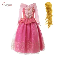 MUABABY летние платья принцессы для девочек, карнавальный костюм Спящей красавицы Авроры, детские платья-пачки на Рождество, день рождения