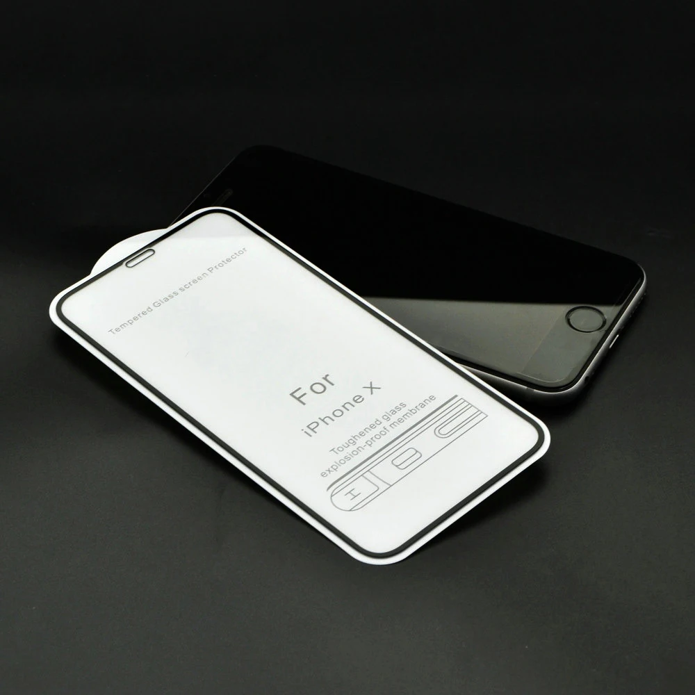 Hxairt защитное стекло с краями для iPhone 6 6S 6Plus закаленное экрана 8 7 Plus X пленка |