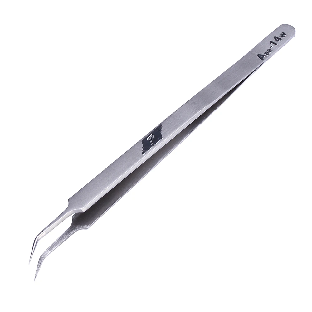 Precision Stainless Steel Tweezers Pinzas Pinzetta Ferramentas Curved Tweezers Repair Hand Tools