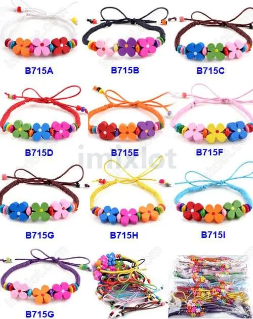 New 60pcs Wholesale Jewellery Lots Multicolor Bracelets Lady Girl