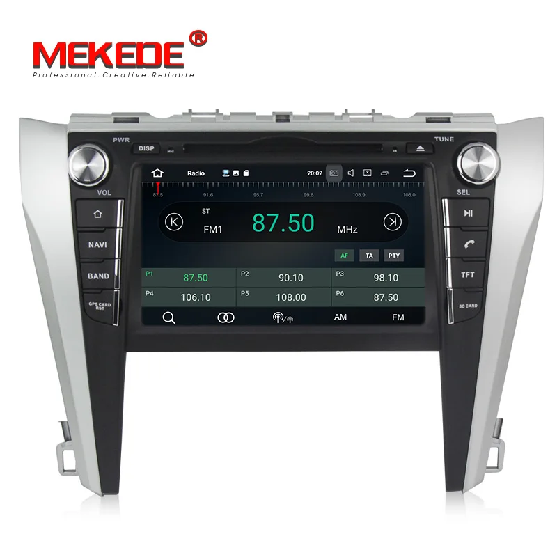 PX3 Android7.1 Quad core HD экран 1024*600 Автомобильный мультимедийный плеер для Toyota camry2015 с gps