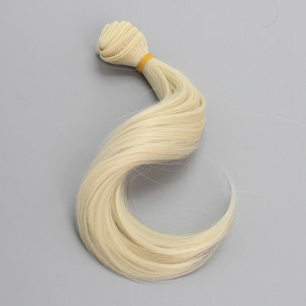 New Doll Accessories 15100cm DIY Mini Tresses Doll Wig High-Temperature Material Ponytail Hairs Wig For BJD High-Temperature (7)
