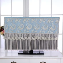 Светодиодный кружевной пылезащитный чехол для телевизора 37-50 дюймов, чехол для ЖК-телевизора, ткань для телевизора, Пылезащитная ткань из микрофибры