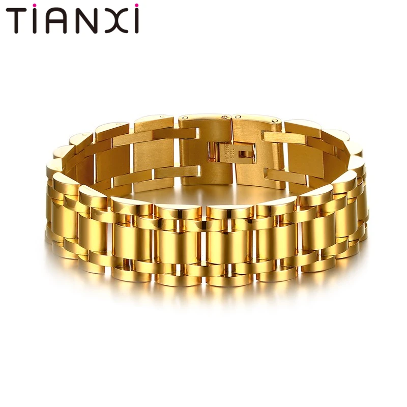 TIANXI Outstanding Gents Golf 316L Stainless Steel Link Bracelet for