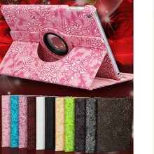 Для Apple iPad 2 iPad 3 iPad 4 360 вращающиеся теплоотводящие отверстия из искусственной кожи Смарт-стенд флип-чехол для планшета защитная пленка