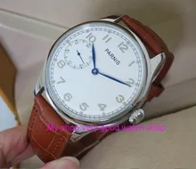 44 MM PARNIS ST3600 17 jewels Asian Mão Mecânica Do Vento RELÓGIO dos homens relógio De Alta qualidade por atacado xrnm19