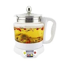 Чайник для здоровья Многофункциональный Толстый Стеклянный чайник черный чайник электрокастрюля суп