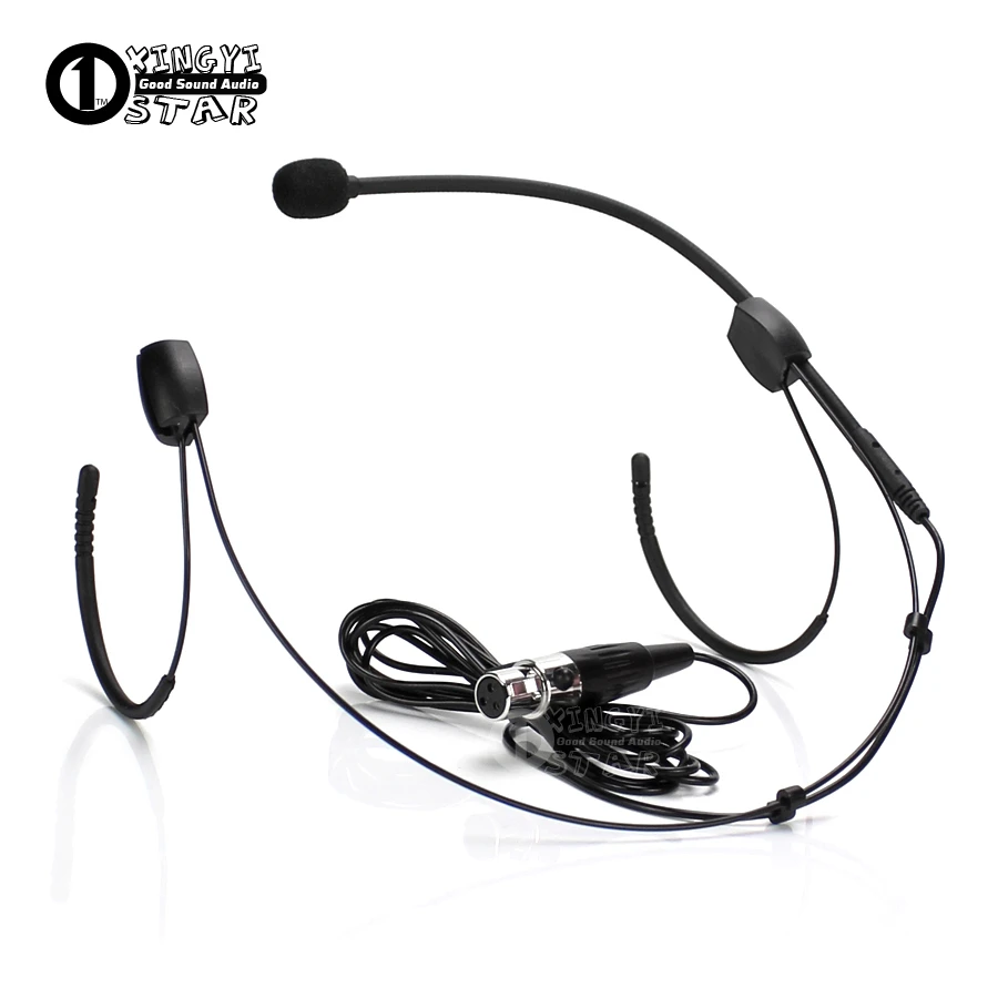 Professional Mini Xlr 3 Pin Ta3f Dual Earhook For Samson Wireless Microphones Beltpack Ut1 - Microphones - AliExpress