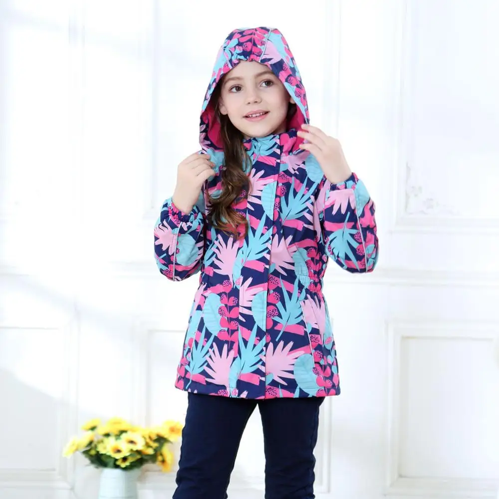 

HSSCZL girls jackets 2019 new brand autumn girl kids child jacket windproof waterproof jacket coat outerwear hooded Windbreaker
