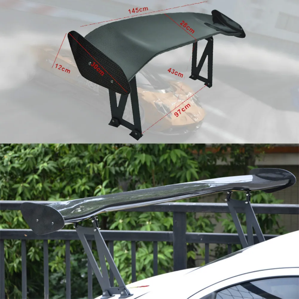 Mini becquet arrière universel pour voiture, aspect Fiber de carbone, ailes  de queue modifiées, modèle de style automobile, décoration, accessoires de  voiture - AliExpress