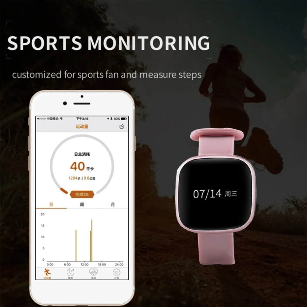 Z8 Smartband Bluetooth V4.0 Smart Браслет Heart Rate мониторящий сон мониторинга унисекс умный для