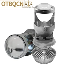 

OTBQCN H4 LED Mini LED Projector Bi Lens High Low LED Bulb Car Light LHD RHD 8400LM LED Lamp Car Headlight Bulbs