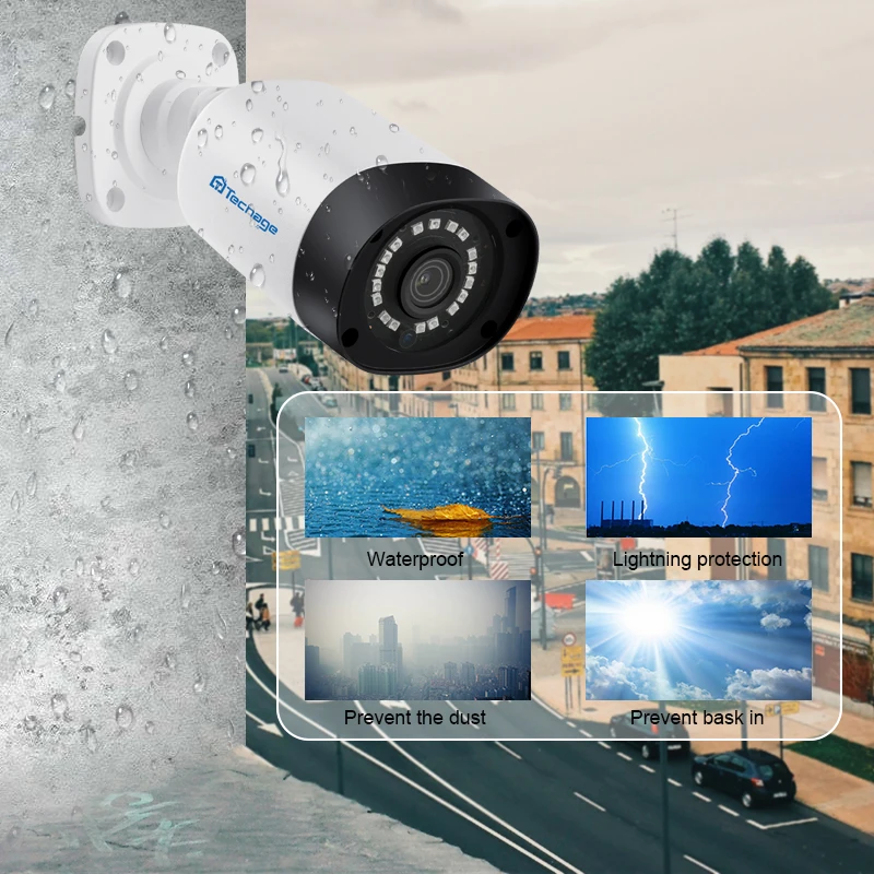  8CH 5MP POE NVR Kit H.265 CCTV Security System IP66 Outdoor Waterproof IP Camera Motion Detect P2P 