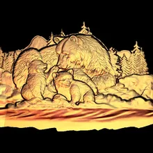 Мишки 3D модель сброса в STL Format ЧПУ резьба по дереву машины гравировки Artcam aspire M106