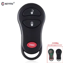 KEYYOU 3 2 + 1 boutons télécommande voiture porte-clés pour DODGE caravane Ram Dakota Durango Chrysler ville & pays GQ43VT17T 315 Mhz(China)