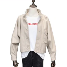 Женская мода Pu Байкерская Женская Осенняя куртка кожаные куртки для женщин отложной воротник молния Повседневная женская кожаная мото куртка Veste