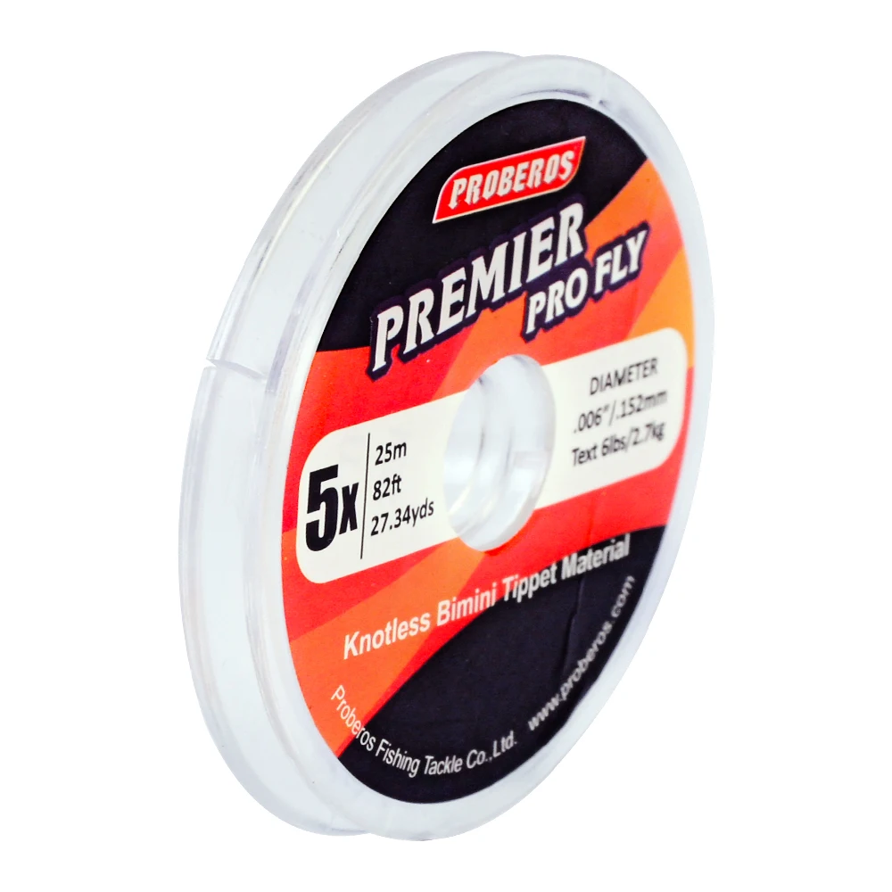 

10 Pieces PRO BEROS Series Fly Fishing Tippet Line Proberos Brand Fly Line Leader 25M/82FT 0X-5X