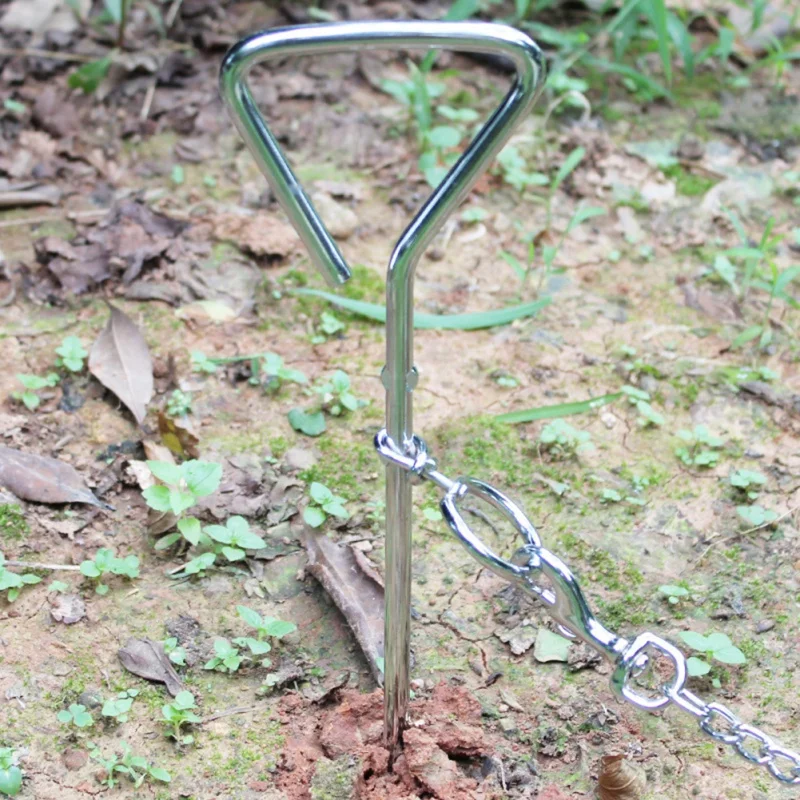 Спиральная стяжка из троса стальной металлический винт Кол сверхмощный Pet Dog штопор безопасный для кемпинга сад наземный кабель поводок