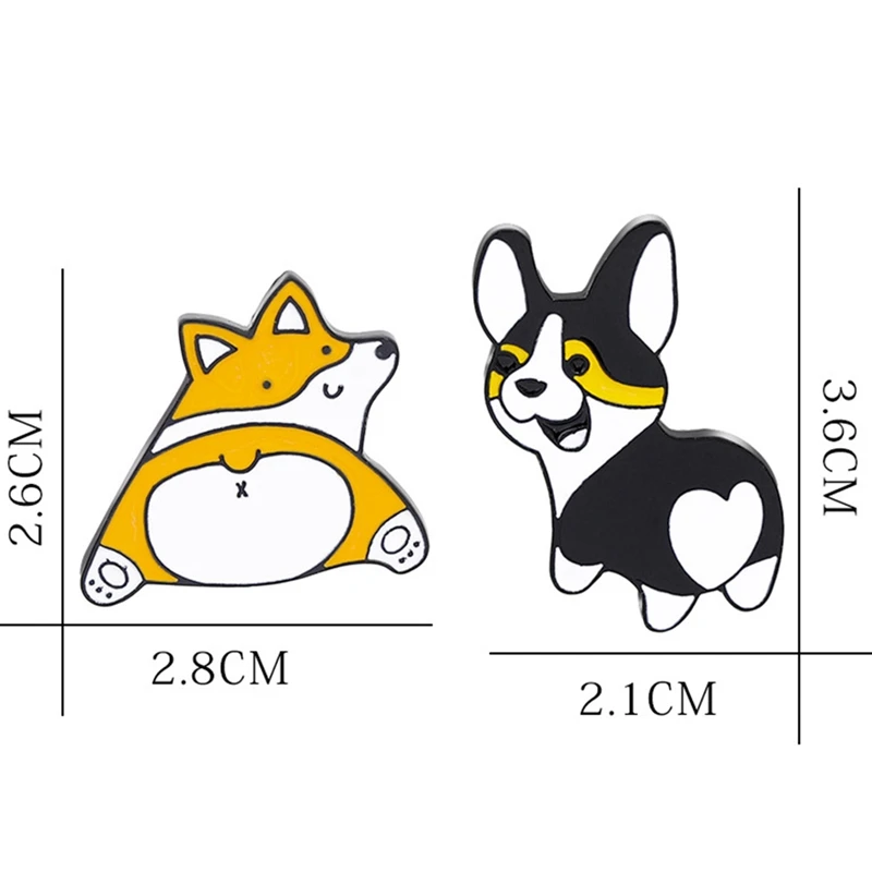 

Corgi Heart Butt Pins Poppy Brooches Corgi Lover Enamel Pins Lapel Pins For Corgi Nerds Gift For Dog Mom