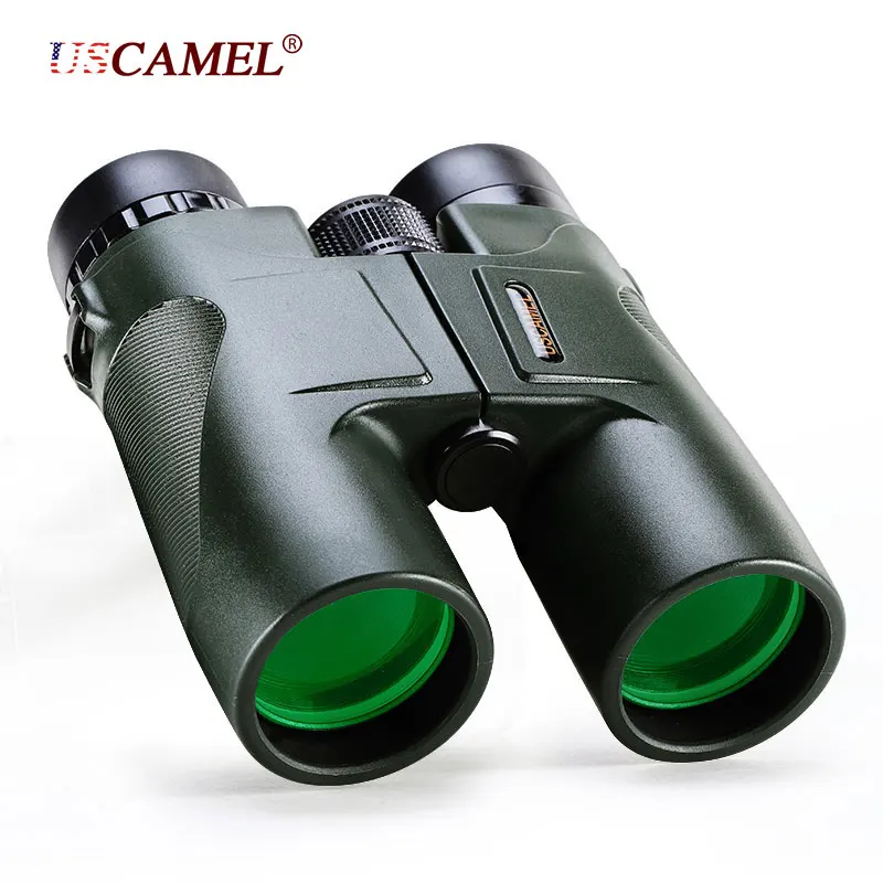 Non Slip Armoring Binocular Waterproof Telescopes USCAMEL Military Style 10x42 Streamline Far Viewing Big Caliber No