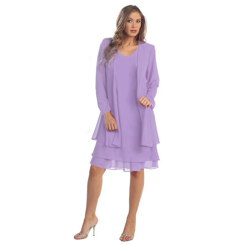 mother of The bride dresses with jacket