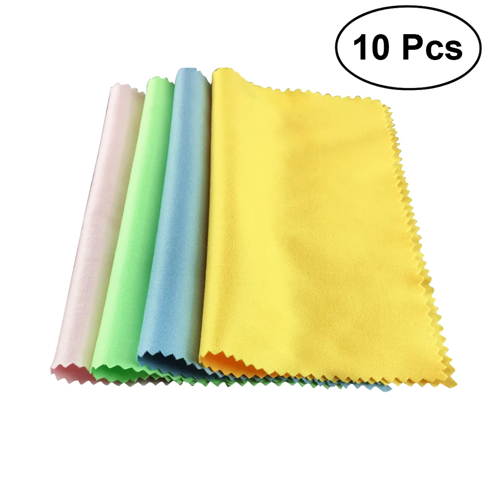 10Pcs Eyeglasses Cleaning Cloth Microfiber Cleaning Cloths for