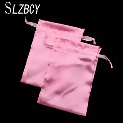 SLZBCY 10 шт./лот 17*11 см розовый Drawable Сумки ювелирные изделия упаковка и Дисплей рождественские подарки пакеты ювелирные изделия упаковка сумка