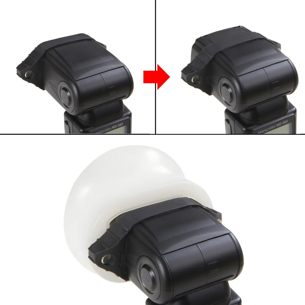 Tanie Nowy Selens magnetyczny silikonowy dyfuzor światła gumowa kula modułowa lampa błyskowa akcesoria do Canon Nikon Yongnuo na aparacie Speedlite